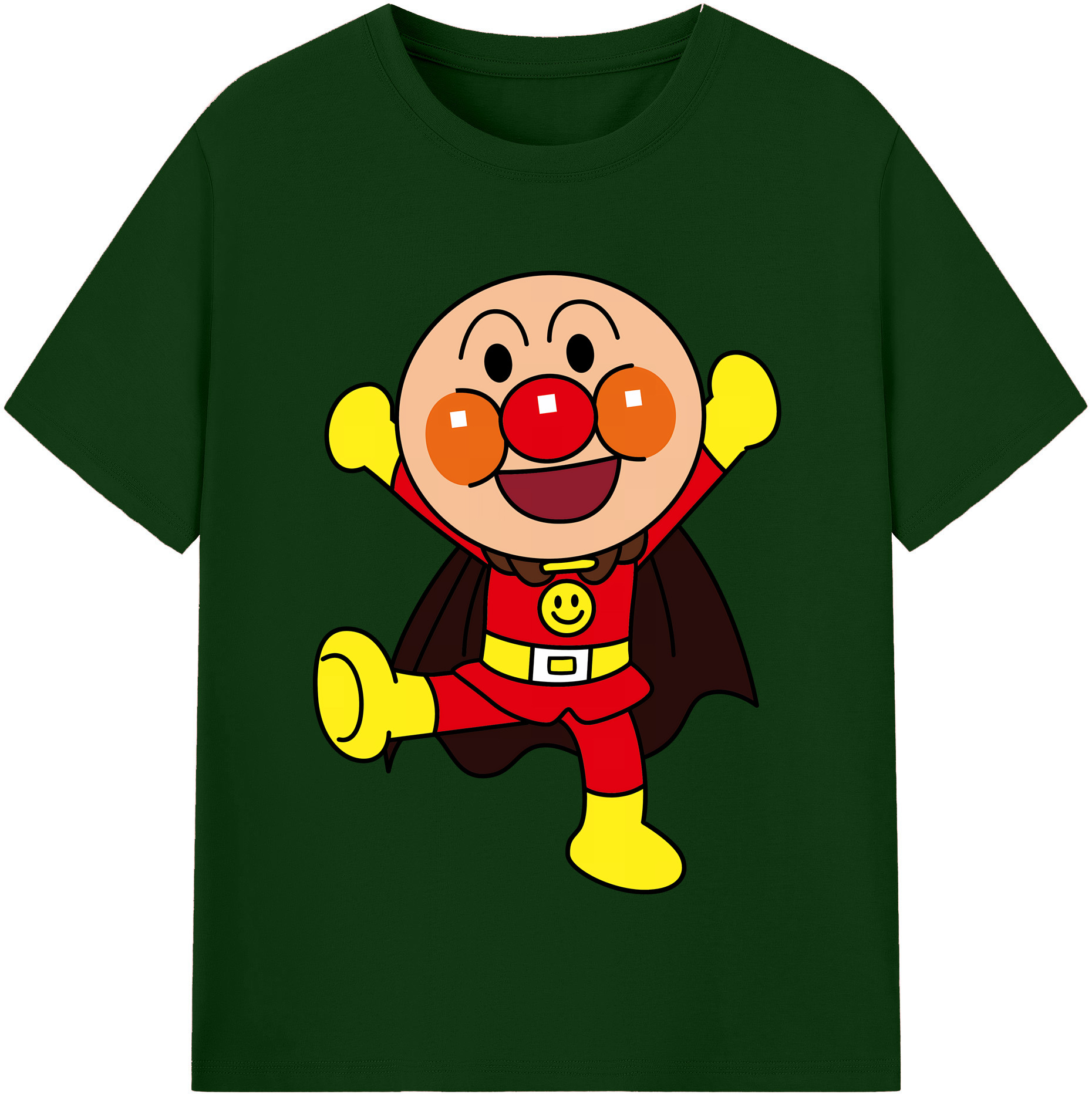 （画像用） アンパンマン Anpanman 綿100％半袖Tシャツ（フロントプリント）